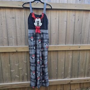 Disney Mickey Mouse Pajamas Juniors Medium Christmas Reindeer One Piece Jumpsuit